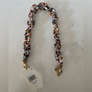 Coach Short Chain Strap With Recycled Resin NWT